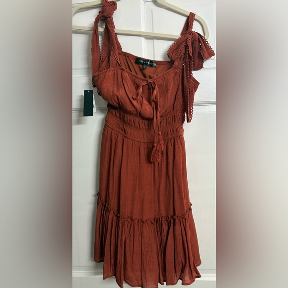 Dresses & Skirts - Ash & Violet Rust Dress‎ Size M NWT